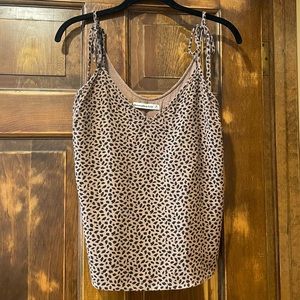 Abercrombie & Fitch Animal Print V Neck Tank Top